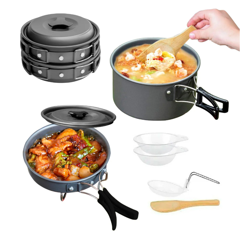 Miniatura 6 de Kit De Cocina Para Camping Olla Y Sarten
